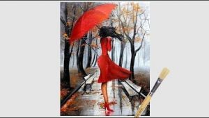 How to Draw A forest Easy Easy Rainy Season Scenery Drawing for Beginners Green