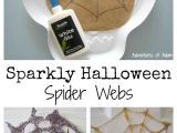 How to Draw A Spider Web Easy Sparkly Halloween Spider Webs Easy Halloween Crafts