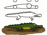 How to Draw An Easy Crocodile How to Draw Funny Cartoon Animal Easy Way How to Draw