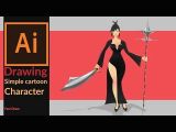 How to Draw Anime Characters In Illustrator Drawing A Simple 2d Cartoon Game Character In Adobe