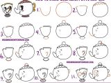 How to Draw Chibi Easy for Beginners How to Draw Cute Kawaii Chibi Mrs Potts and Chip From