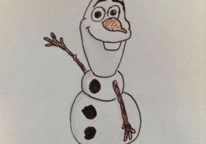 How to Draw Olaf Easy How to Draw Olaf From Frozen