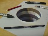 How to Make 3d Drawings On Paper Easy Drawing 3d Hole for Kids How to Draw 3d Circular Hole