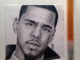 J Cole Drawing Easy Big J Cole Fan so My Last as Of now Post It Drawing is Of J Cole