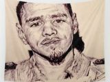 J Cole Drawing Easy J Cole Wall Tapestries society6