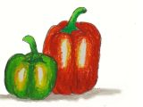 Jenga Drawing Easy How to Draw Capsicum Bell Pepper Easy Step by Step