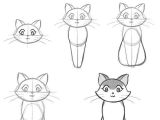 Kitty Drawing Easy How to Draw A Kitty Cat Drawing Tutorial Sketches