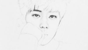 Kpop Drawing Easy Pin by Falcone On Exo Exo Fan Art Kpop Drawings Sketches