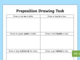 L Square Drawing Preposition Drawing Task Worksheet Worksheet Preposition Resources