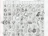 Letter G Drawing Alphabet 100 Christopher Rouleau Picasa Web Albums Font Mania