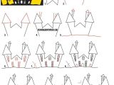 Letter W Drawing How to Draw A Cartoon Haunted House Step by Step In Silhouette with