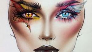 Makeup Drawing Ideas 370 Best Media Face Chart Images Artistic Make Up Costumes Mac
