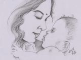 Mom Drawing Easy My Pencil Drawing Of Indian Mother Sketches Painting