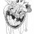 Pen Drawing Of A Heart Heart Treasure Black White Art Illustration Micron Pen Ink