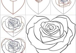 Picture Of A Rose Drawing Easy How to Draw A Rose Step by Step Easy Video Easy to Draw Rose Luxury