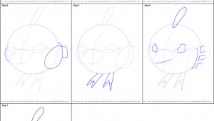 Pokemon Drawing Easy Step by Step How to Draw Natu From Pokemon Printable Step by Step Drawing