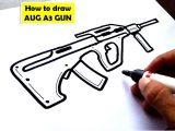 Pubg Mobile Drawing Easy How to Draw Aug A3 Gun From Pubg
