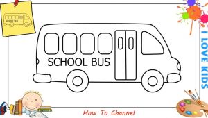 School Bus Drawing Easy How to Draw A School Bus Easy Step by Step for Kids Beginners Children 8