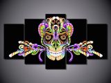 Skull Drawing Canvas 2019 Colorful Digital Skull Printed Painting No Frame Home Decor