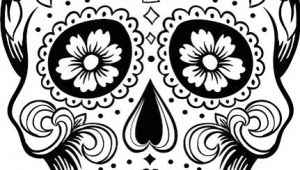 Skull Drawing Colour Dia De Los Muertos Colouring Pages Holiday Madness Pinterest
