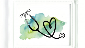 Stethoscope Drawing Easy Stethoscope Heart Stethoscope Drawing Medical Art