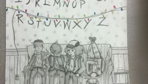 Stranger Things Drawing Will My Stranger Things Drawing Don T Look at 11 Her Face is Weird