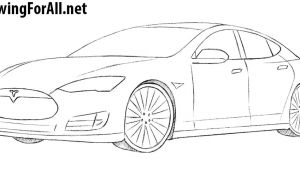 Tesla Model X Drawing Easy How to Draw A Tesla Model S Drawingforall Net