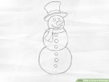 Things Melting Drawing How to Draw A Snowman 8 Steps with Pictures Wikihow