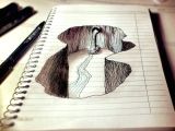 Three D Drawings Easy Amazing Notebook Doodle Art the Creative Post Amazing Drawings