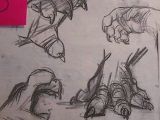 Tools for Animation Drawing Wonderfully Rough Concept Sketches for the Beast S Limbs by