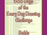 Tumblr Drawing Challenge List 365 Days Of the Every Day Drawing Challenge Pdf Mona Lisa Lives Here