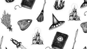 V Drawing Wallpaper Background Book Of Shadows Broom Drawings Halloween Witch