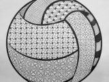 Volleyball Drawing Ideas Pin by Heather On Zentangles Volleyball Volleyball