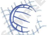 Volleyball Drawing Ideas Volleyball Embroidery Design Embroidery Designs