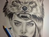 Wolf Drawing Graphite Art Drawing Wolf Surreal Illustration Pencil Drawings