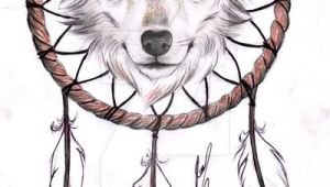 Wolf Drawing with A Dream Catcher Wolf Dreamcatcher Ii Tattoo Design by Rozthompsonart Deviantart Com