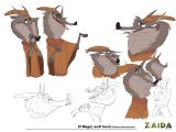 Wolves Drawing Cartoon Zaida and the Lost Stones Story Project On Behance Character
